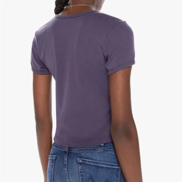 MOTHER, XL, Ringer T-shirt, Crop, Couture, Designer, $105, Graphic Tee, NWT! - Picture 11 of 14